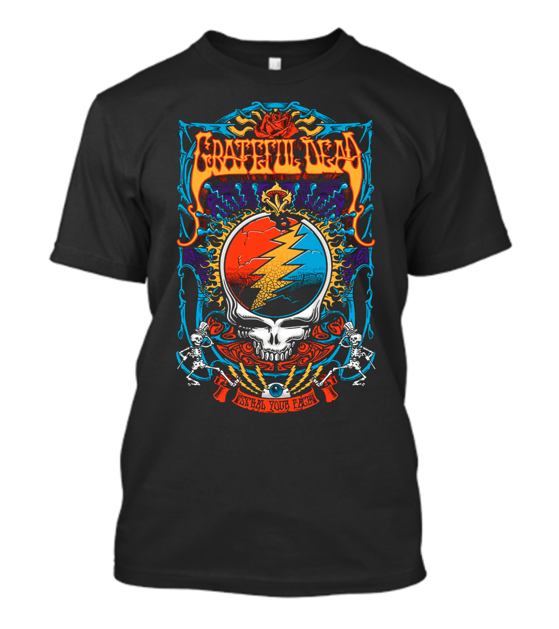 Grateful Dead Steal Your Face Skull Lightning T-Shirt
