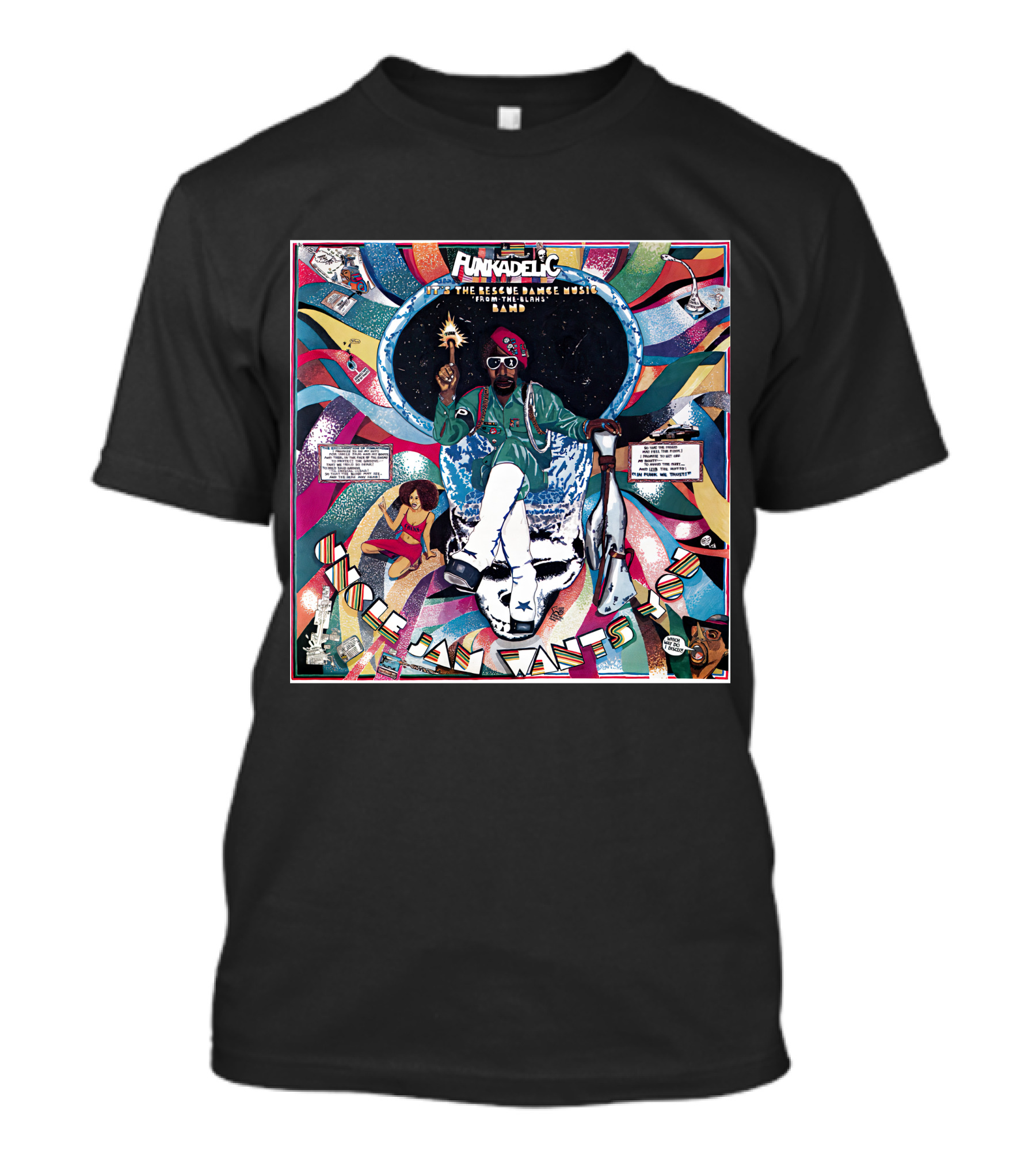 Funkadelic The Electric Spanking Of War Babies P-Funk George Clinton Album Art T-Shirt