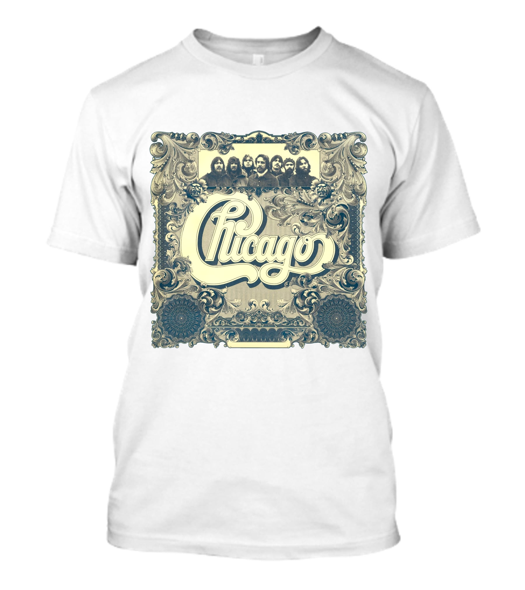 Chicago Band Vintage Ornate Frame T-Shirt