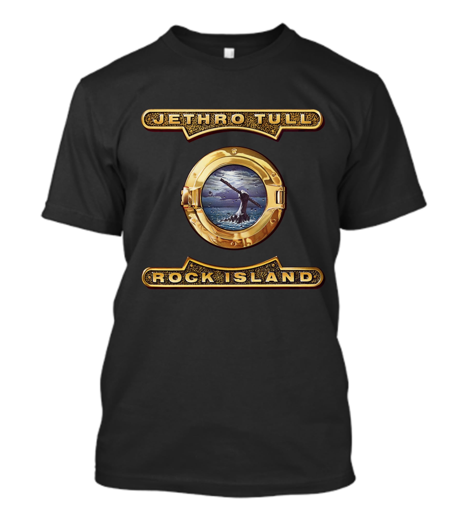 Jethro Tull Rock Island Whale Ocean Porthole T-Shirt