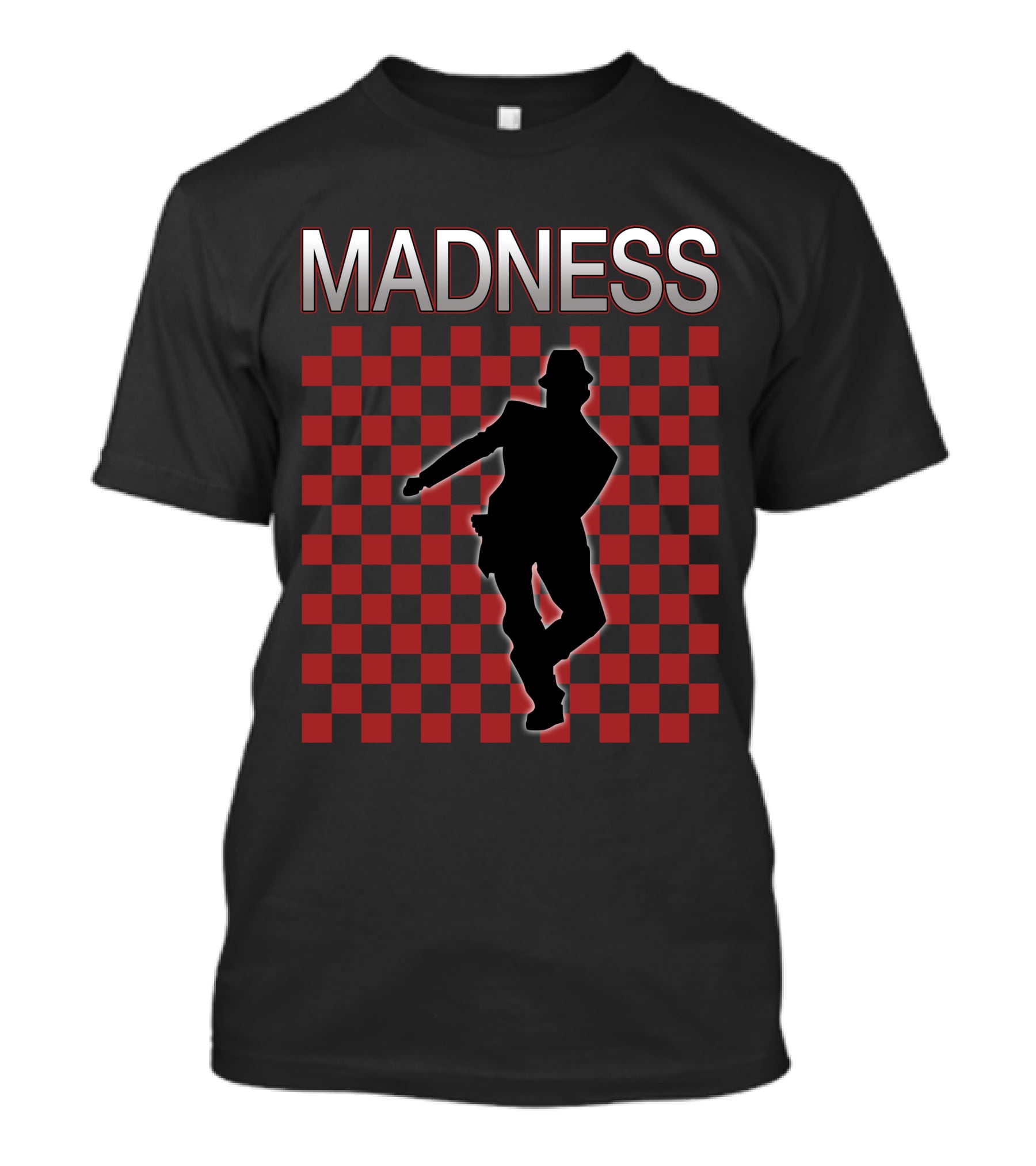 Madness Checkerboard Silhouette T-Shirt