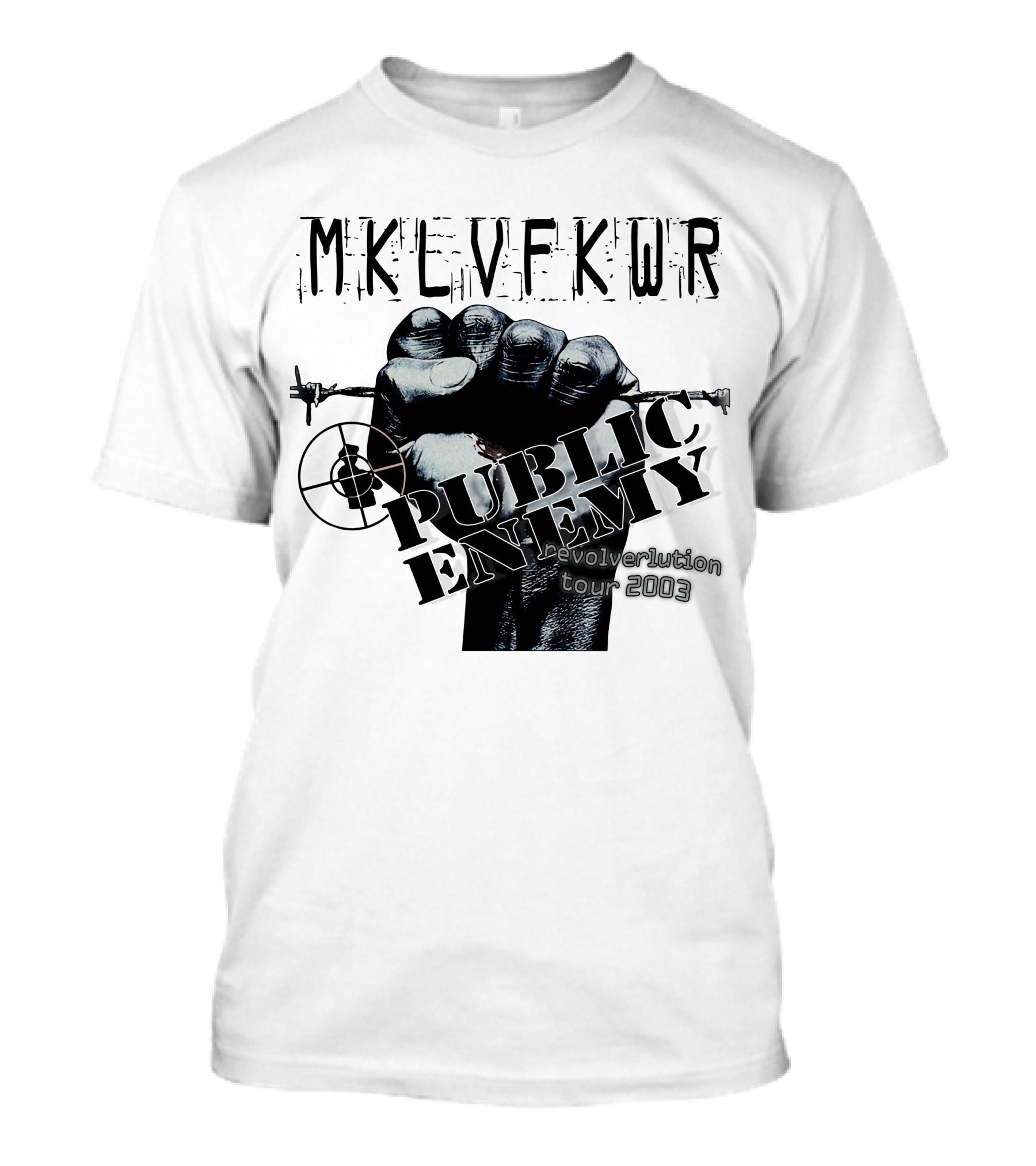 Mklvfkwr Public Enemy Revolverlution Tour 2003 T-Shirt