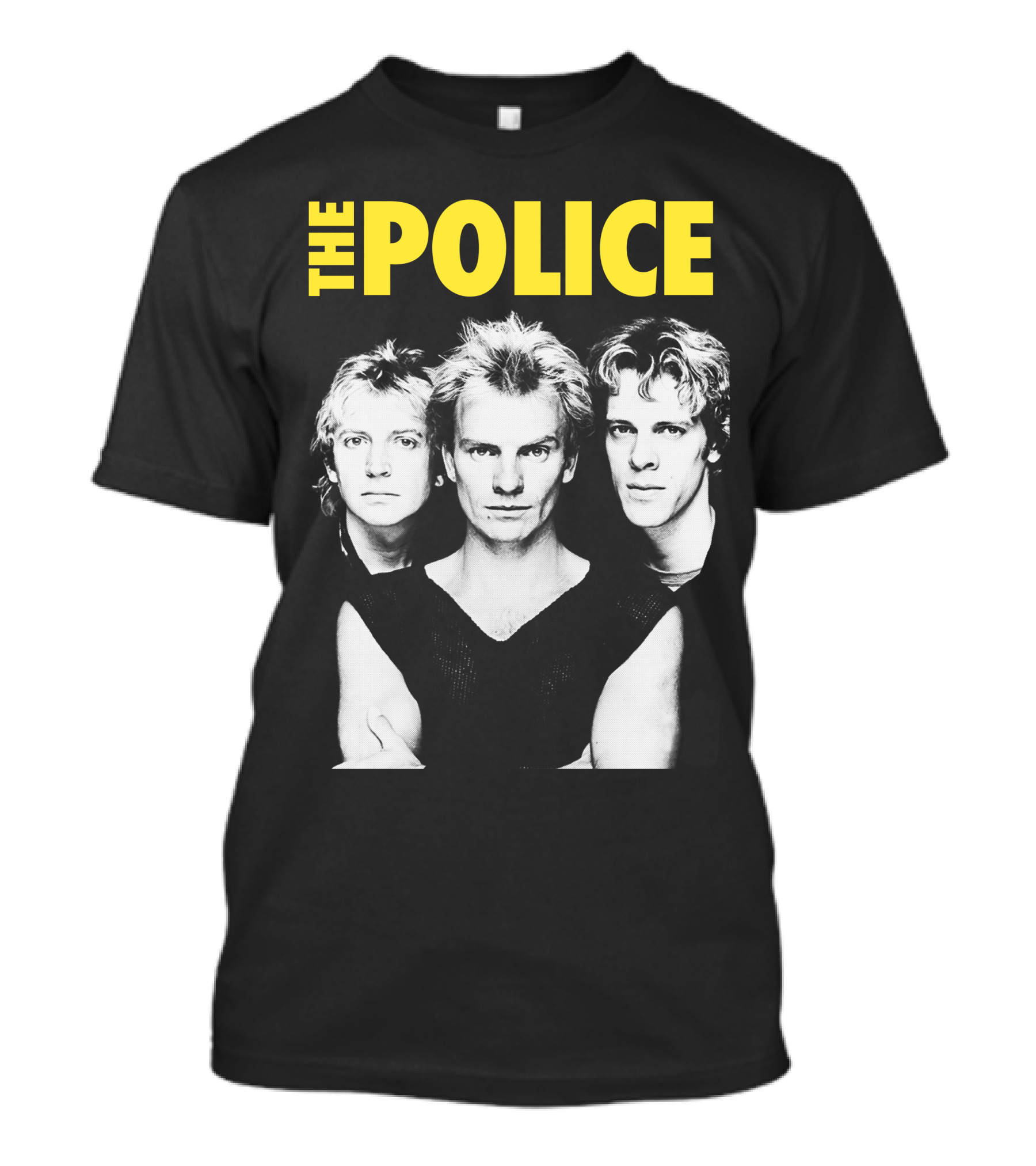 The Police Band Black And White T-Shirt