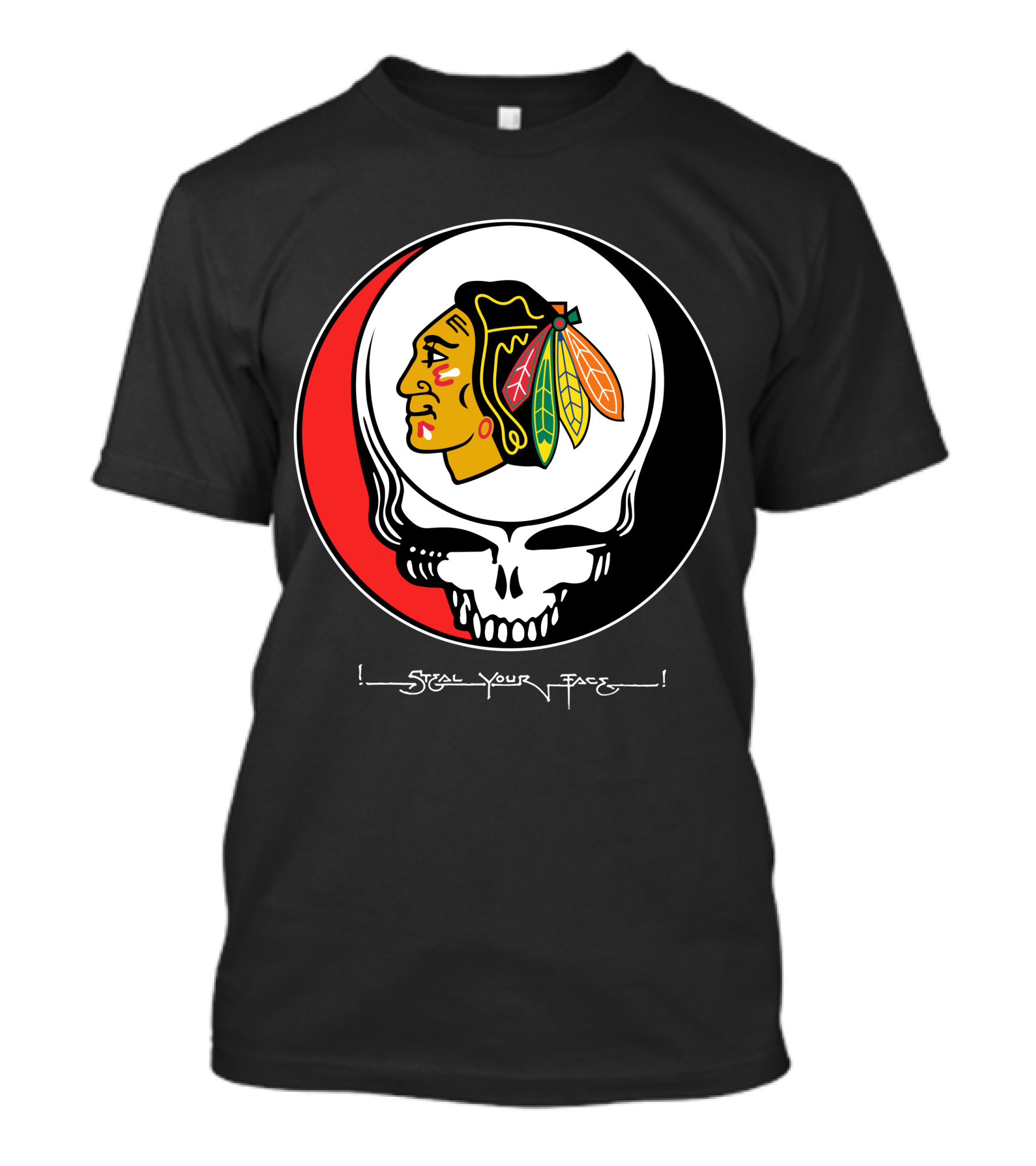 Steal Your Face Grateful Dead Chicago Blackhawks T-Shirt