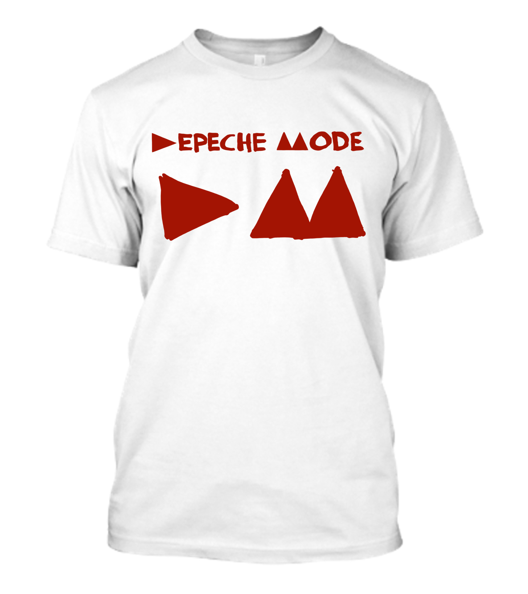 Depeche Mode Triangle Symbol Red Theme T-Shirt