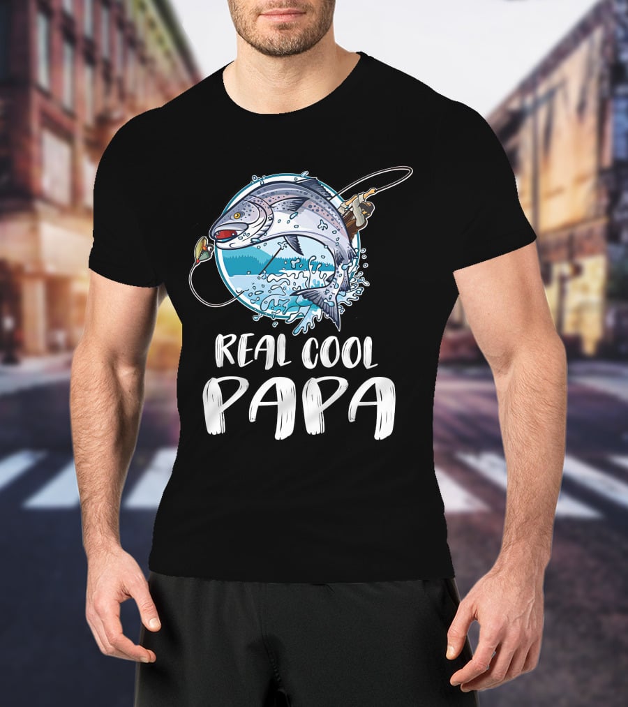 Real Cool Papa Fishing T-Shirt