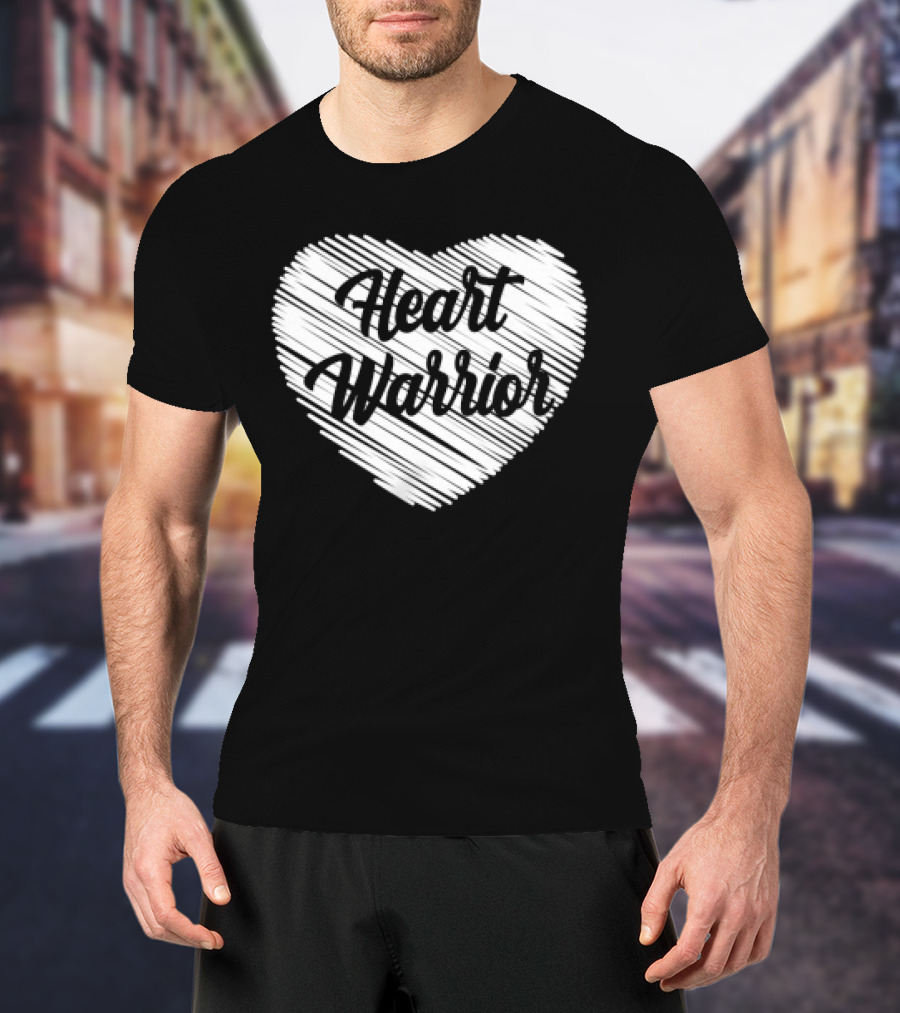 Heart Warrior Wear Red Heart Disease Awareness T-Shirt