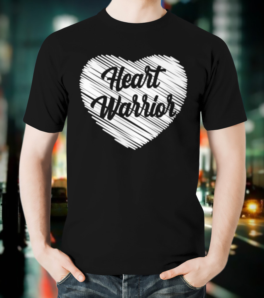 Heart Warrior Wear Red Heart Disease Awareness T-Shirt