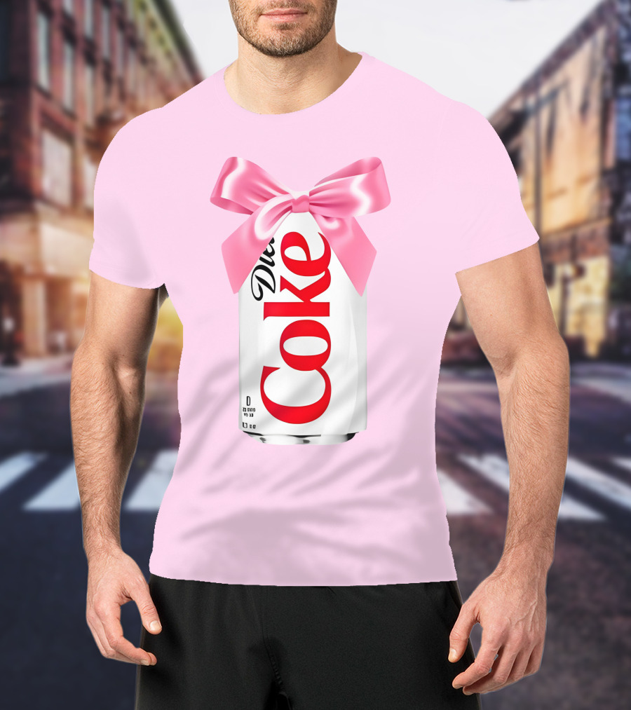 Pink Bow Diet Coke Can T-Shirt