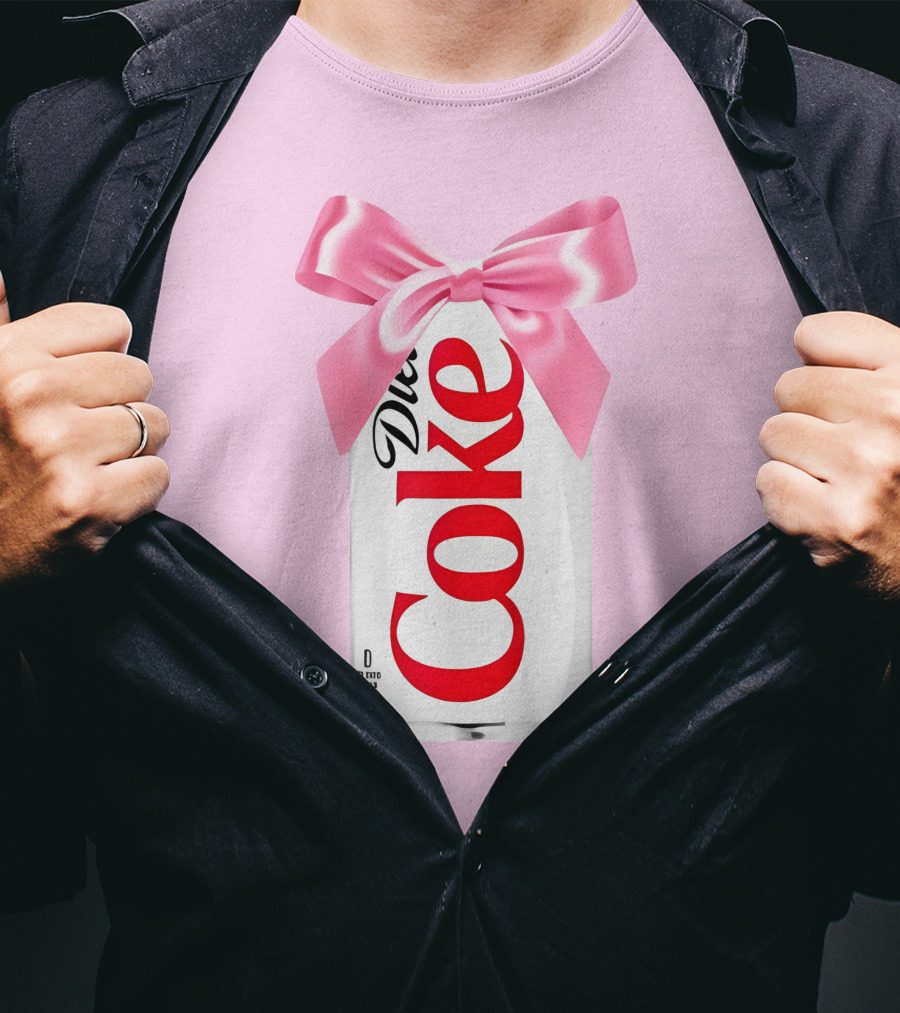 Pink Bow Diet Coke Can T-Shirt