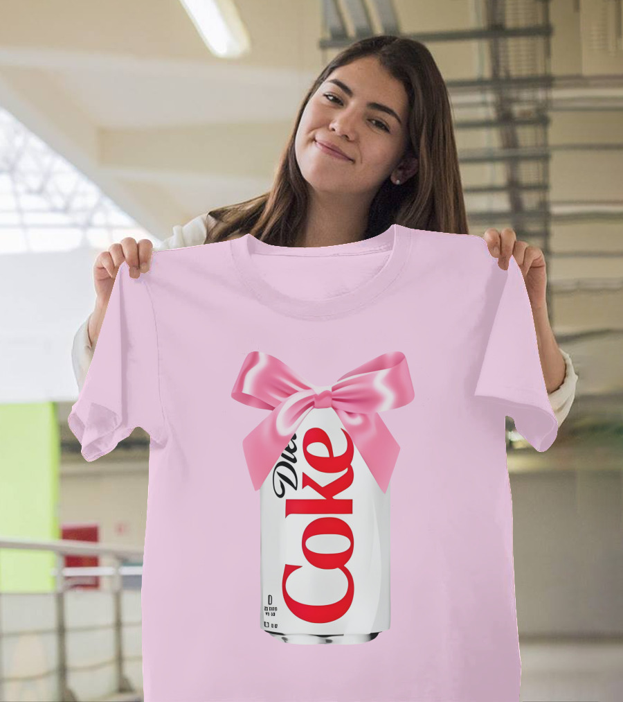 Pink Bow Diet Coke Can T-Shirt