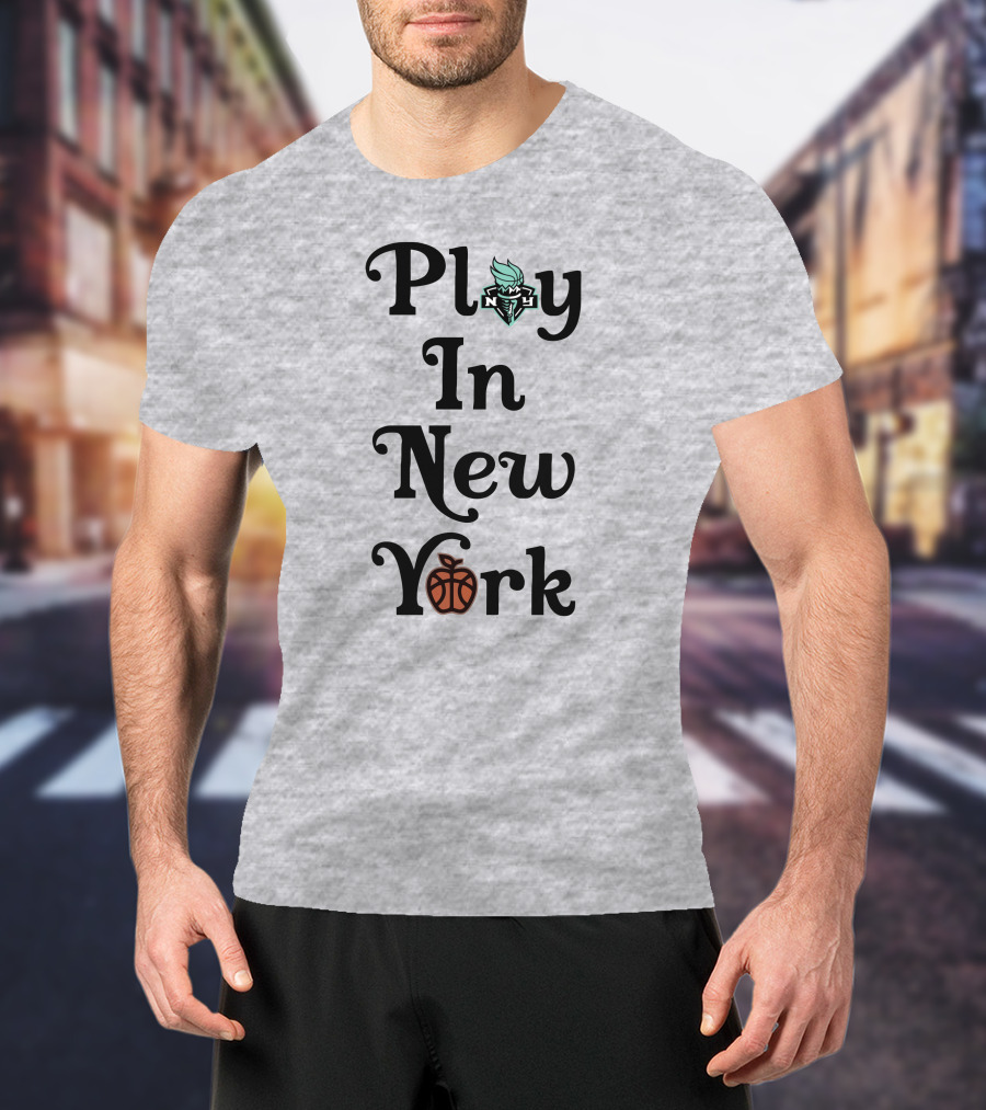 Play In New York Liberty Basketball Icon T-Shirt