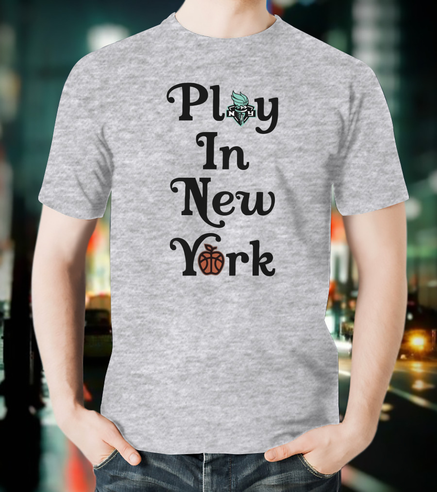 Play In New York Liberty Basketball Icon T-Shirt