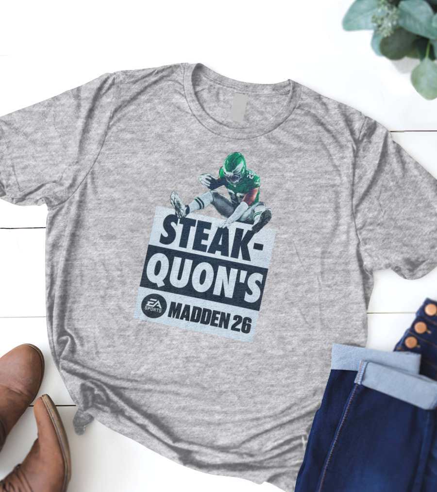 Saquon Barkley Steak Quon’s EA Sports Madden 26 Philadelphia Eagles T-Shirt