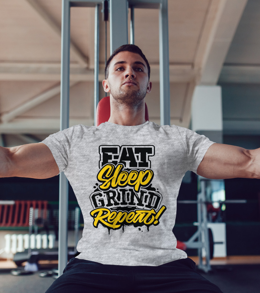 Jordan 11 Gamma Blue Eat Sleep Grind Repeat Routine T-Shirt
