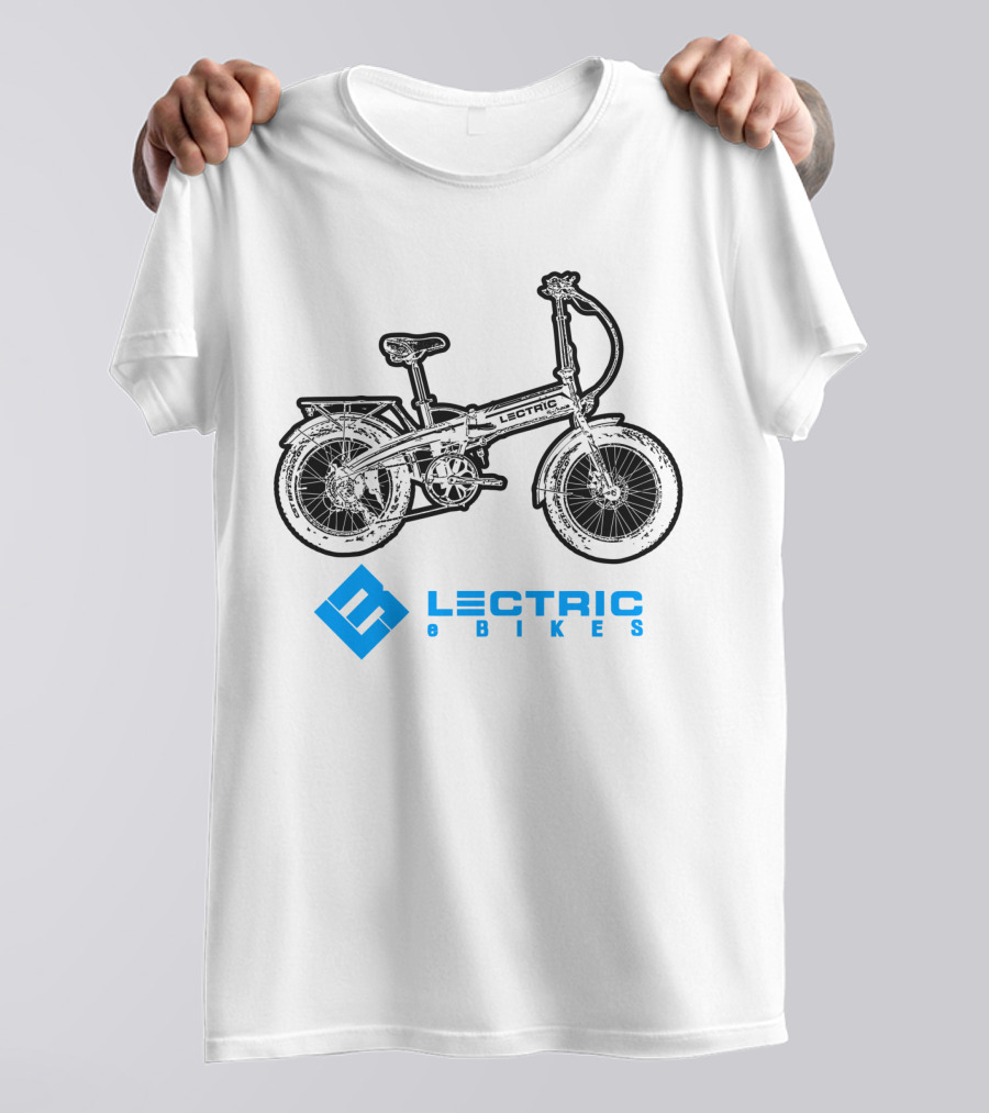 Lectric E Bikes Ride USA Retro Foldable Electric Bicycle T-Shirt