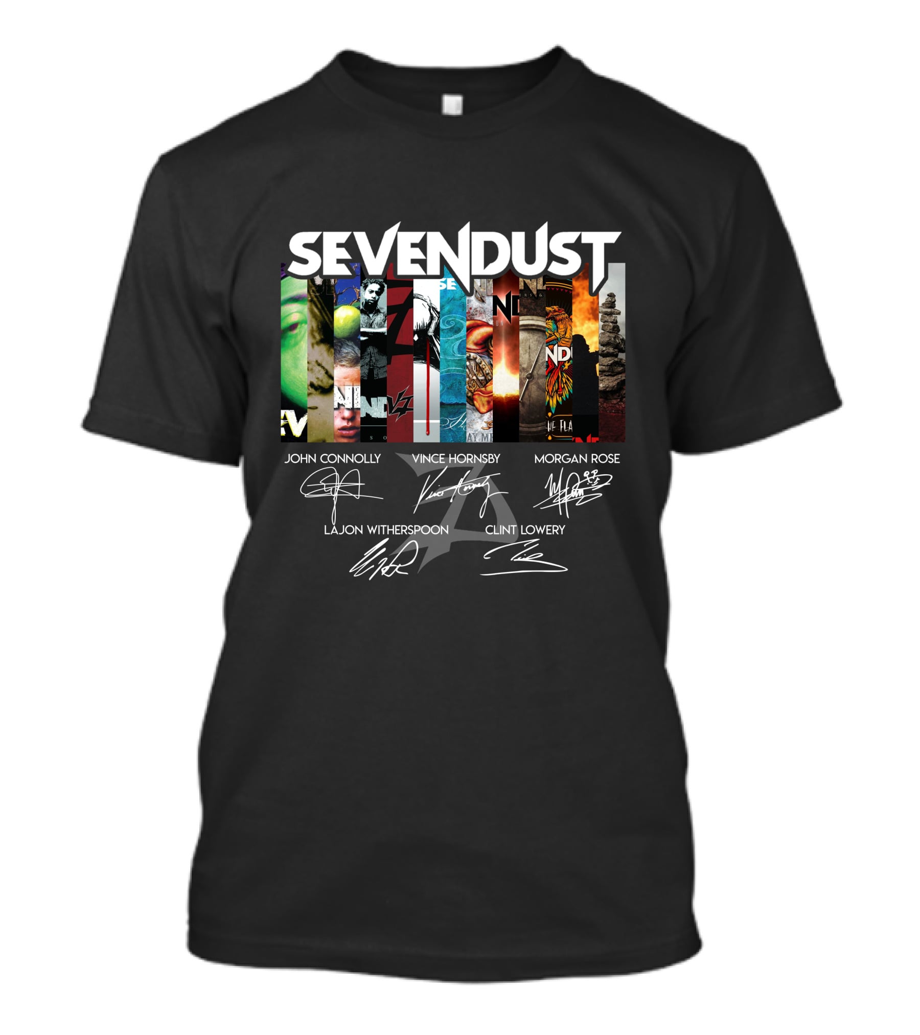 Sevendust John Connolly Vince Hornsby Morgan Rose Lajon Witherspoon Clint Lowery T-Shirt