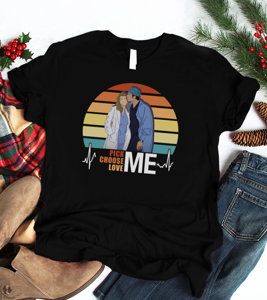 Pick Choose Love Me Grey's Anatomy Sunset T-Shirt