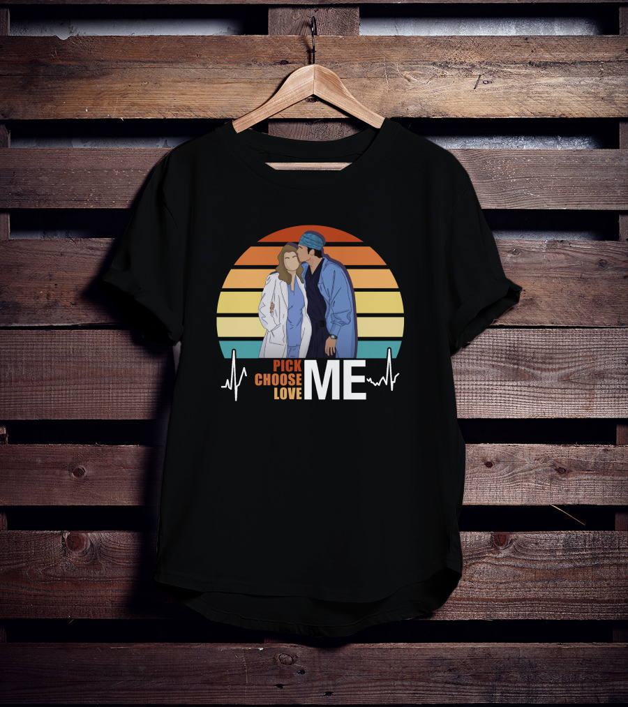 Pick Choose Love Me Grey's Anatomy Sunset T-Shirt