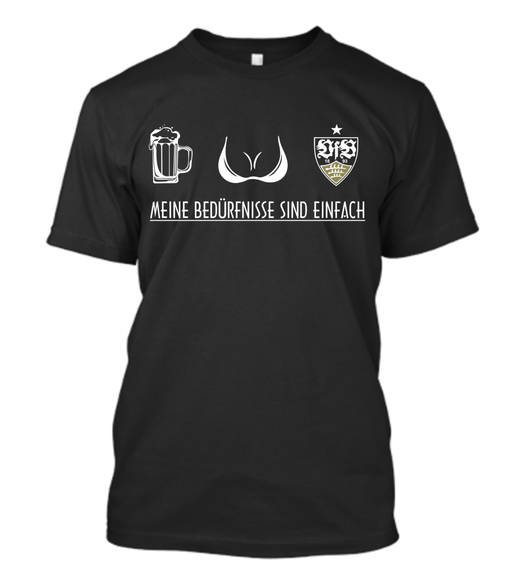 VfB Stuttgart Meine Bedürfnisse Sind Einfach Bier BH T-Shirt