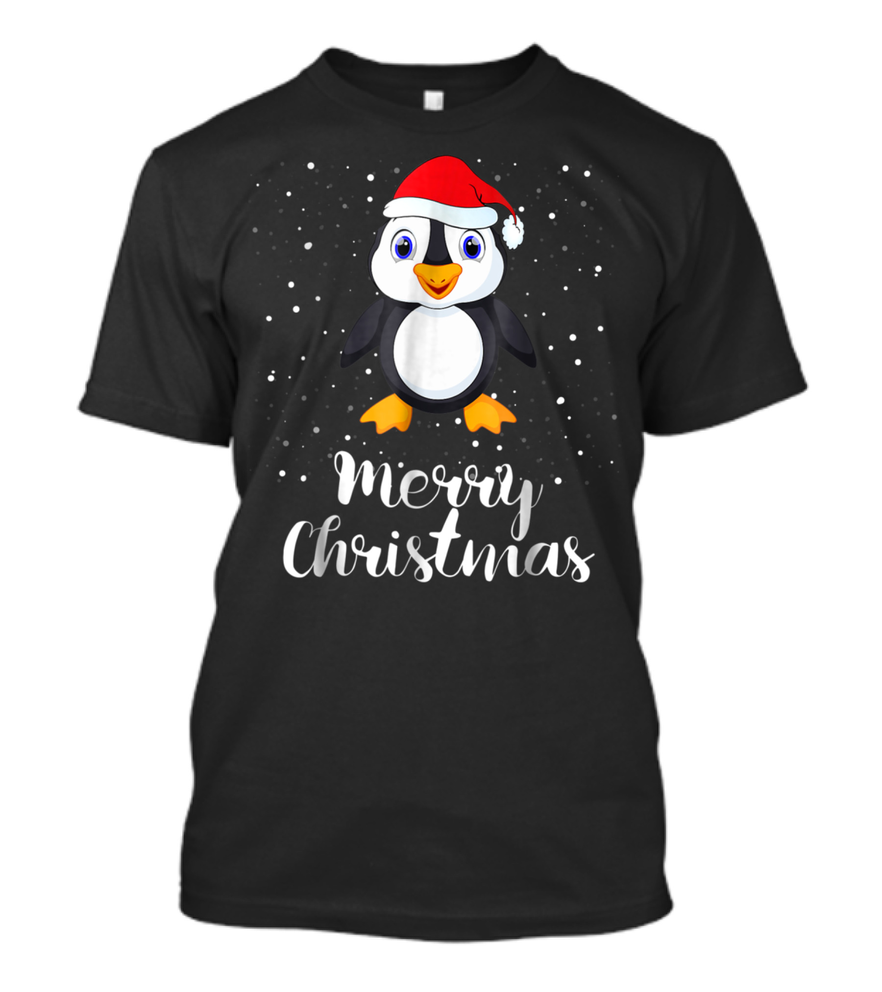 Merry Christmas Penguin Family Group Matching T-Shirt
