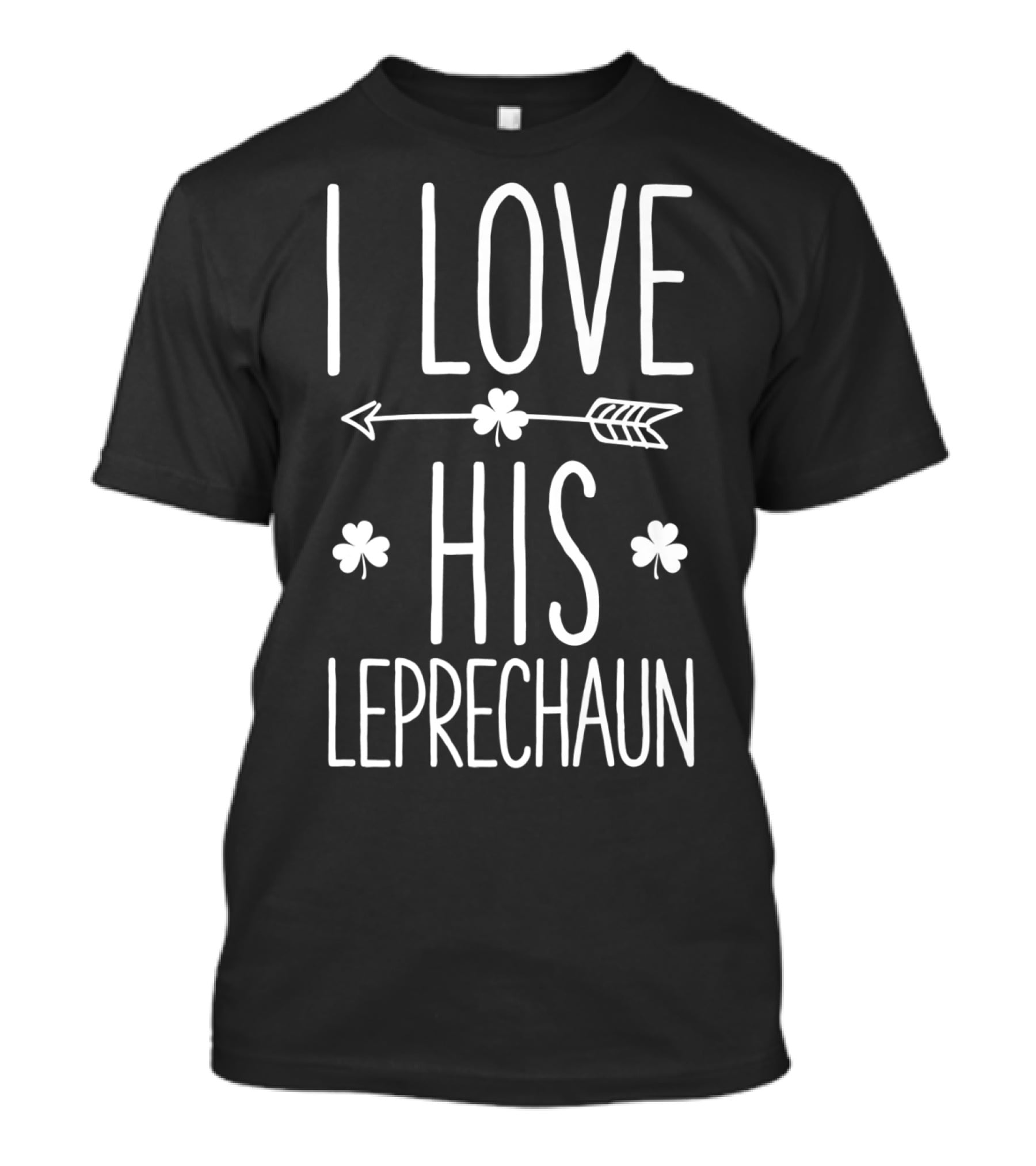 I Love His Leprechaun St Patricks Day Matching Couple T-Shirt