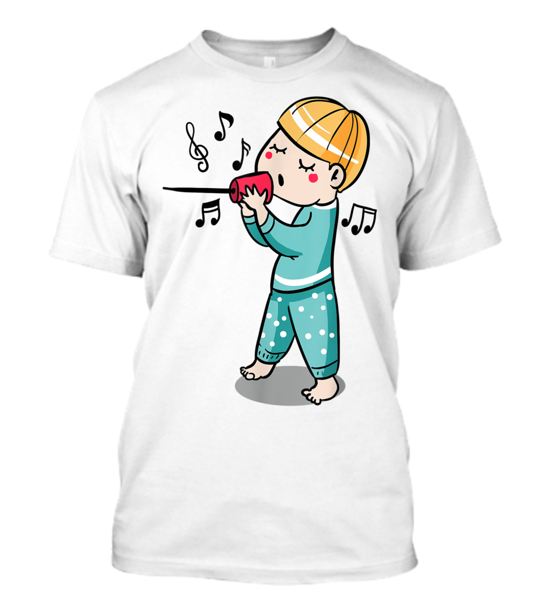 Valentines Couples Boy Her Him Girls Singing Music Notes T-Shirt