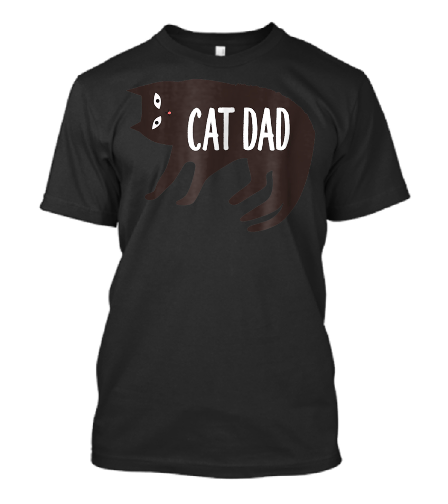 Cat Dad Cat Lovers Cat Owners Black Cat T-Shirt