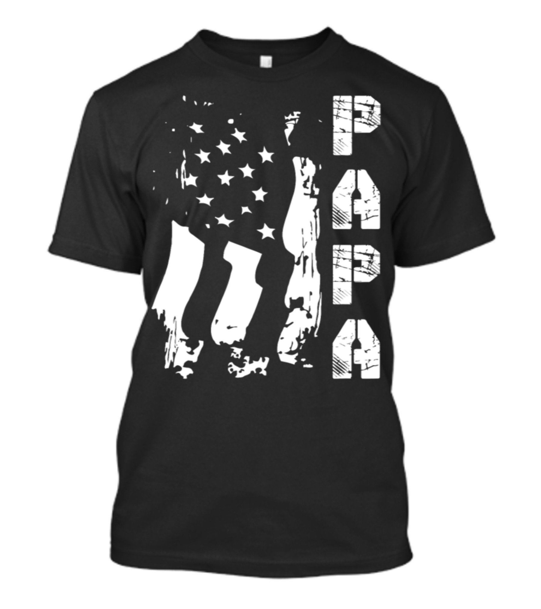 Papa Flag Father's Day S61 USA T-Shirt
