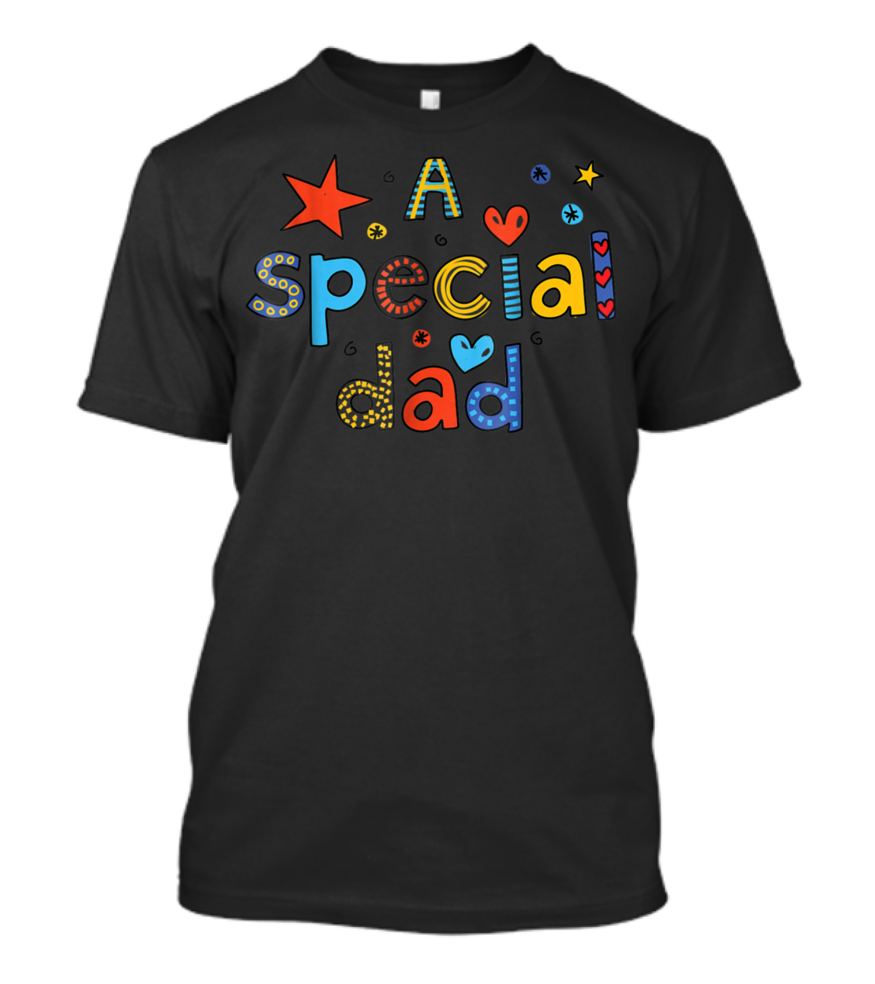 A Special Dad Star Heart T-Shirt