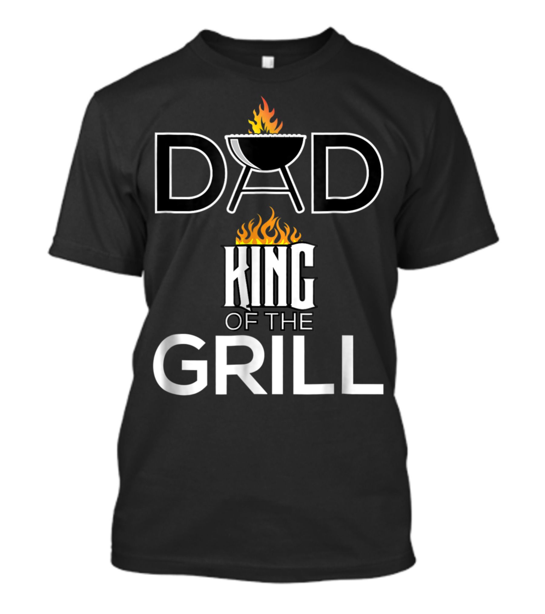Dad King Of The Grill BBQ Barbecue Funny T-Shirt