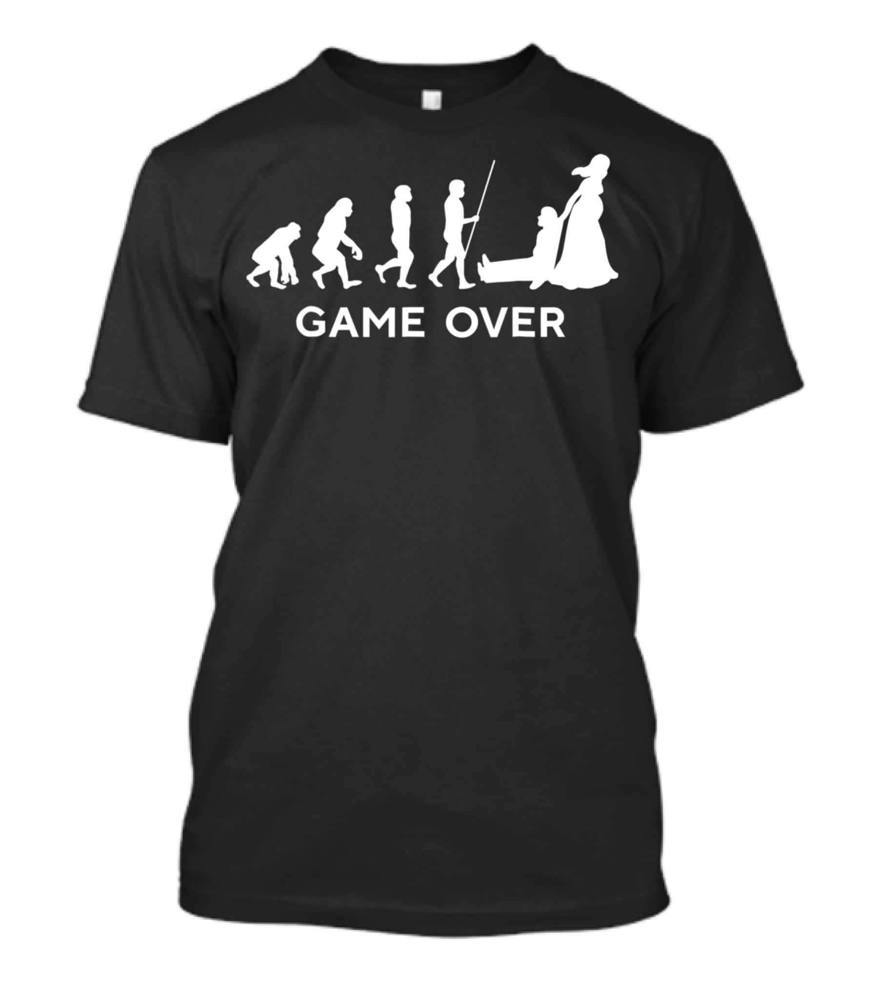 Game Over Wedding Funny Evolution66 Cool New T-Shirt