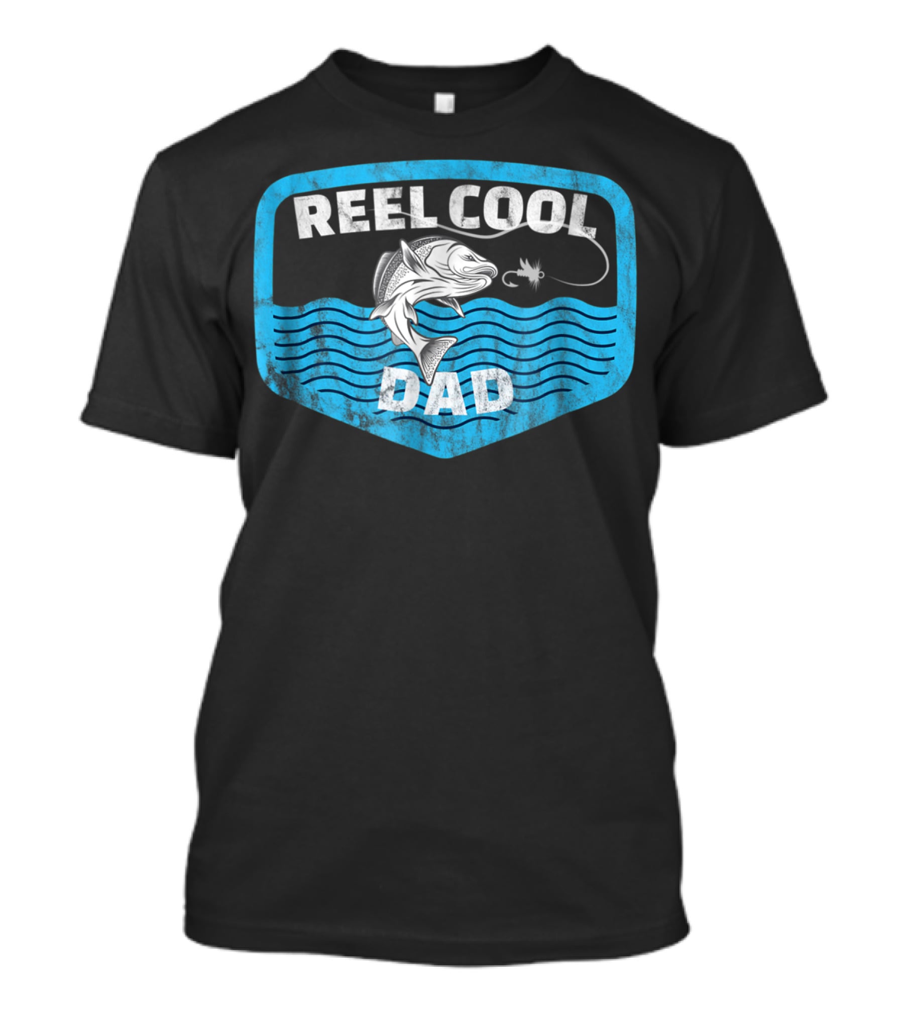 Reel Cool Dad Fathers Day Fishing Fish80 T-Shirt