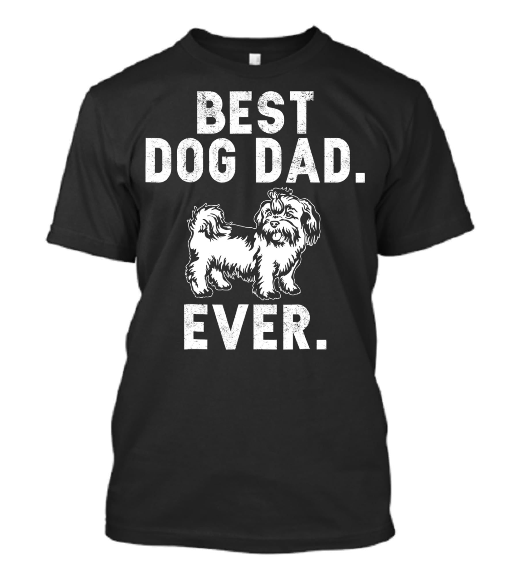 Best Dog Dad Ever Funny Shih Tzus Pups T-Shirt