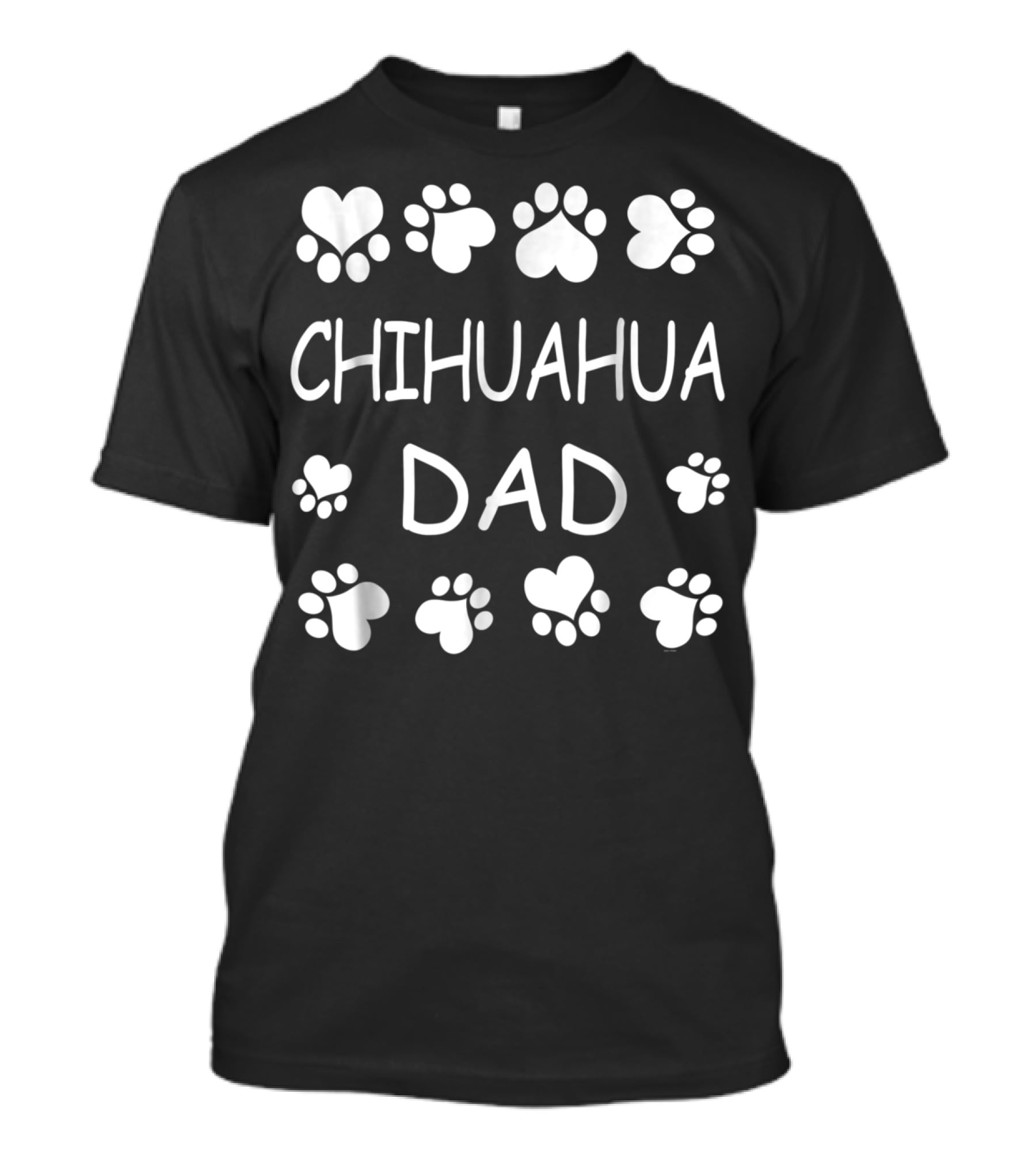 CHIHUAHUA DAD Paw Print Lovers For Christmas Birthday T-Shirt