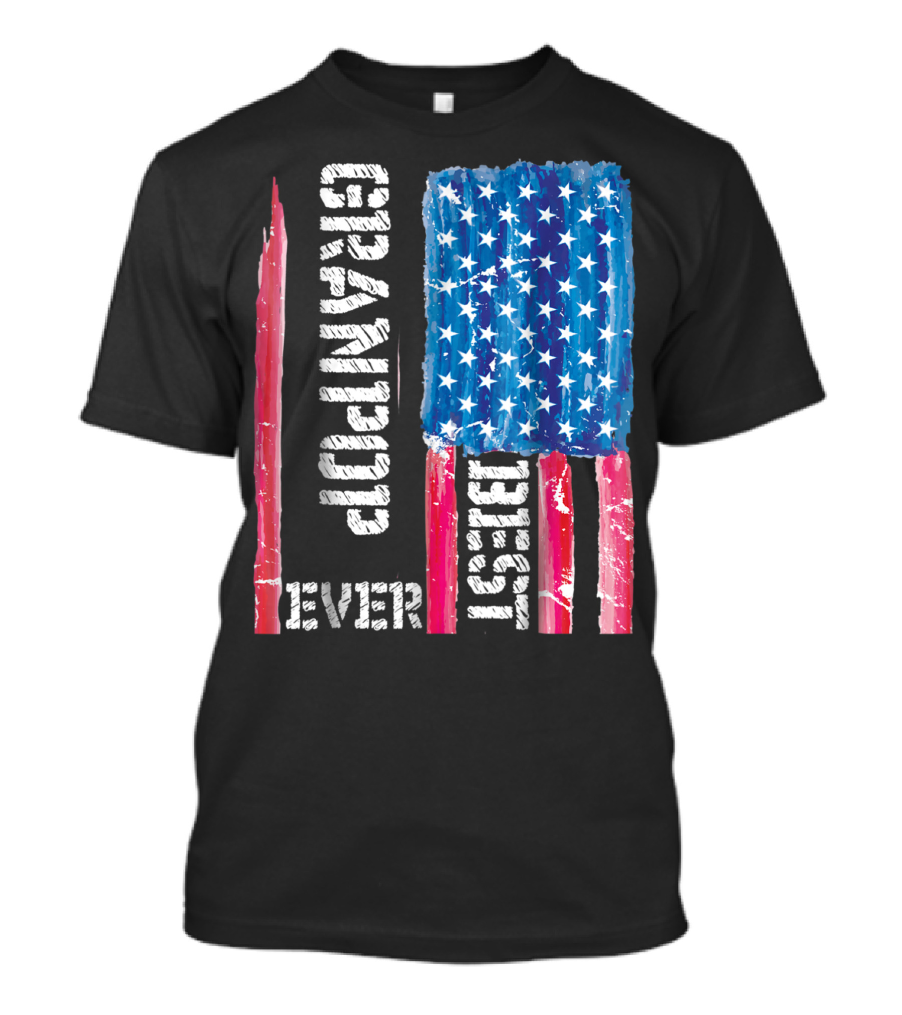 Best Grandpop Ever American Flag Grandfather Patriotic T-Shirt