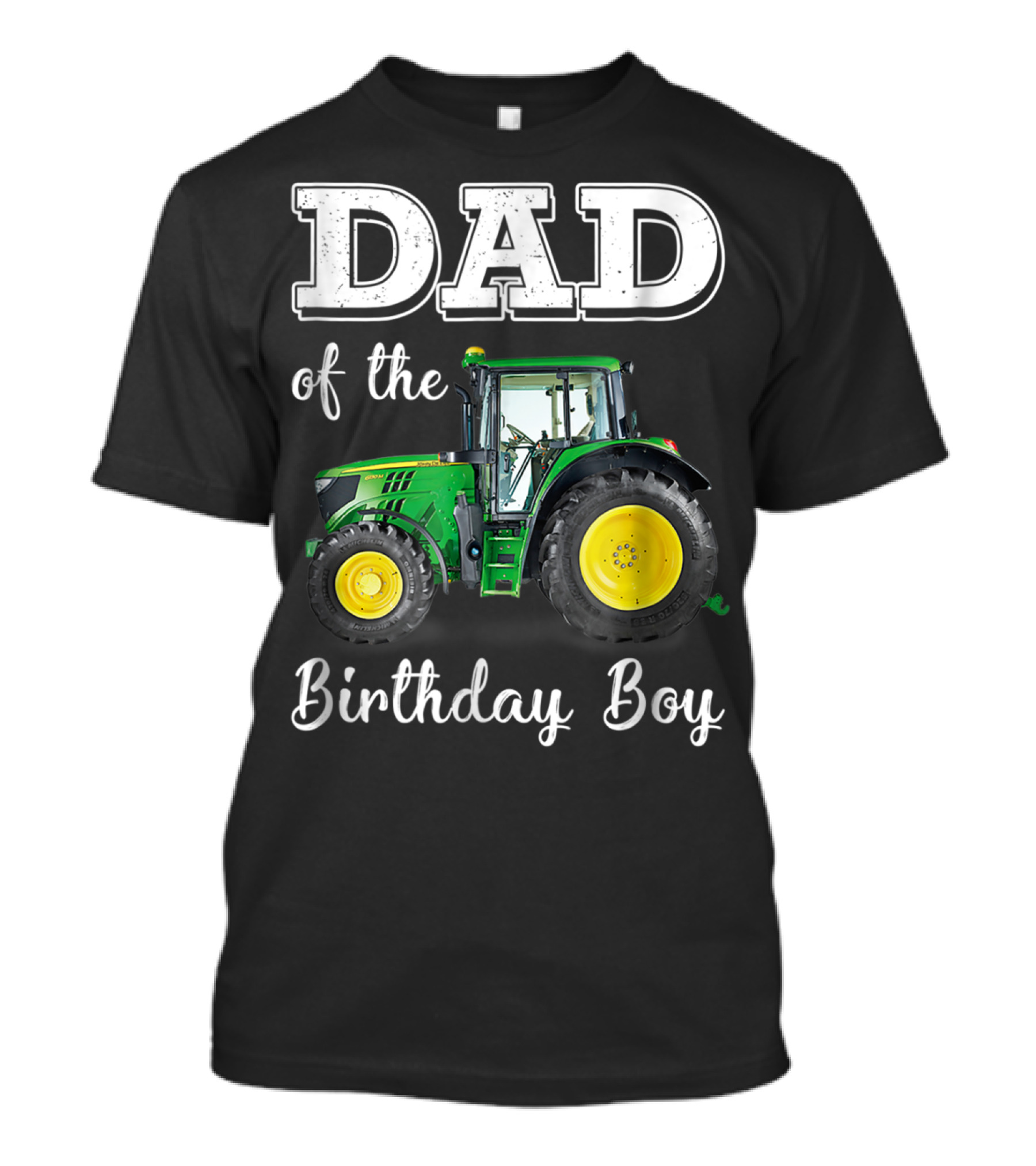 Dad Of The Birthday Boy Tractor T-Shirt
