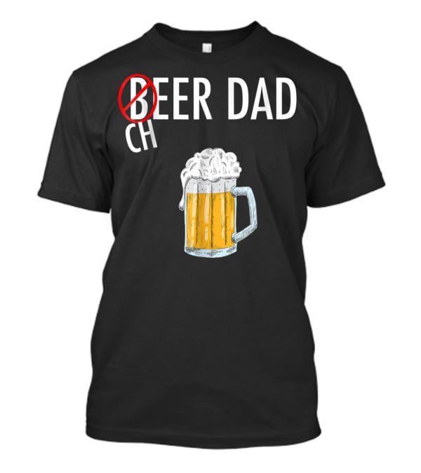 Cheer Dad Beer Cheerleader Father Family Funny T-Shirt
