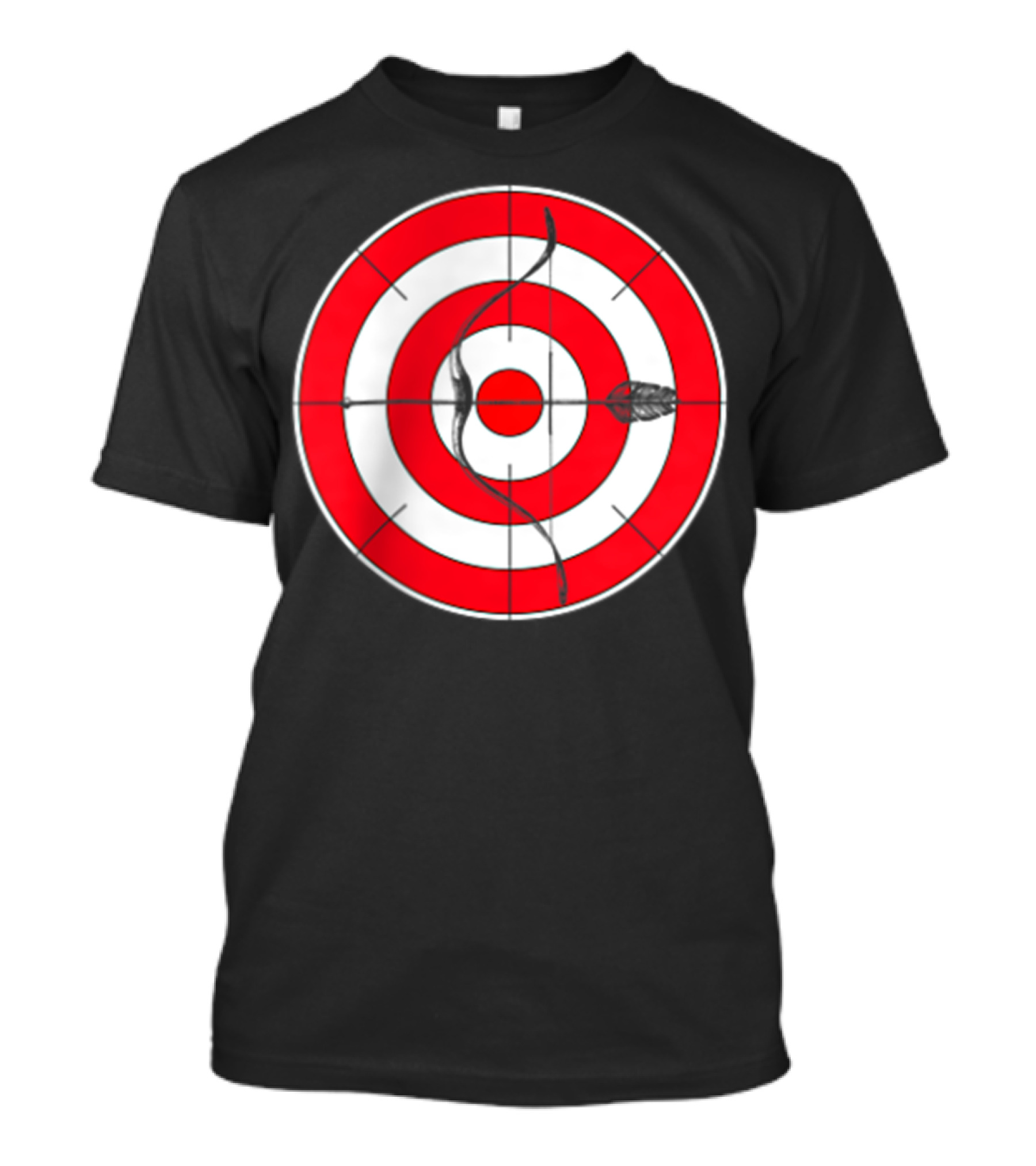 Archery Target Bear Deer Bow Arrow Novelty Mom Dad T-Shirt