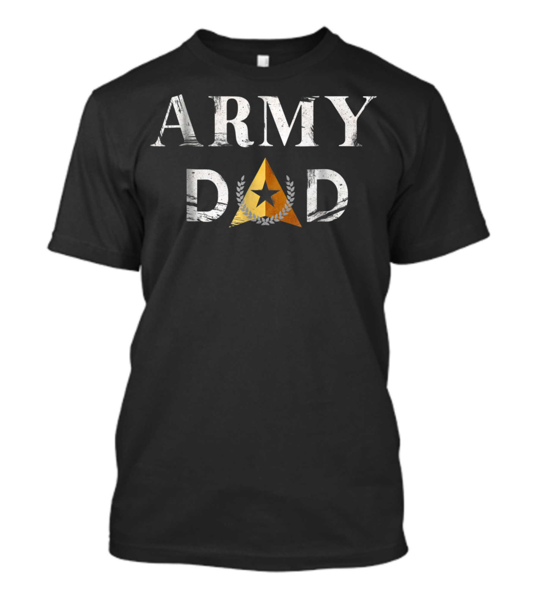 Army Dad Star Laurel Emblem US Army Patriot T-Shirt