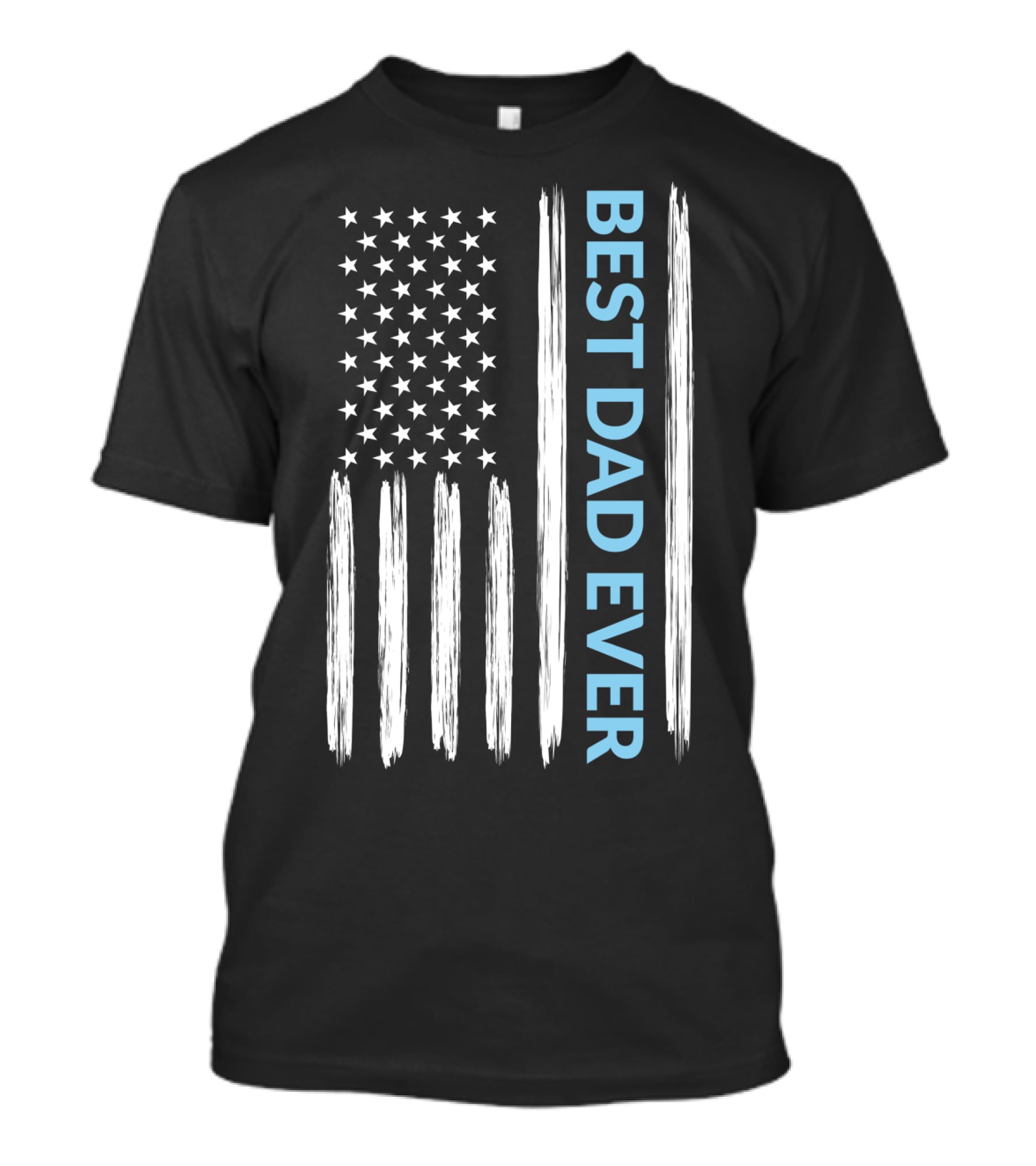 Best Dad Ever American Flag T-Shirt