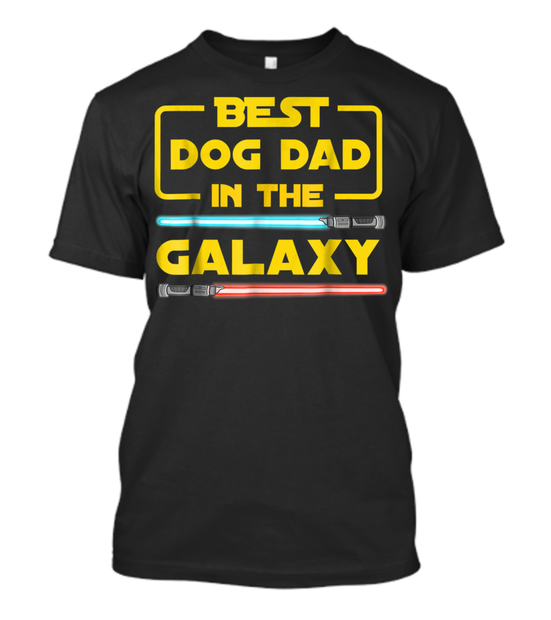 Best Dog Dad In The Galaxy Star Wars Lightsaber T-Shirt