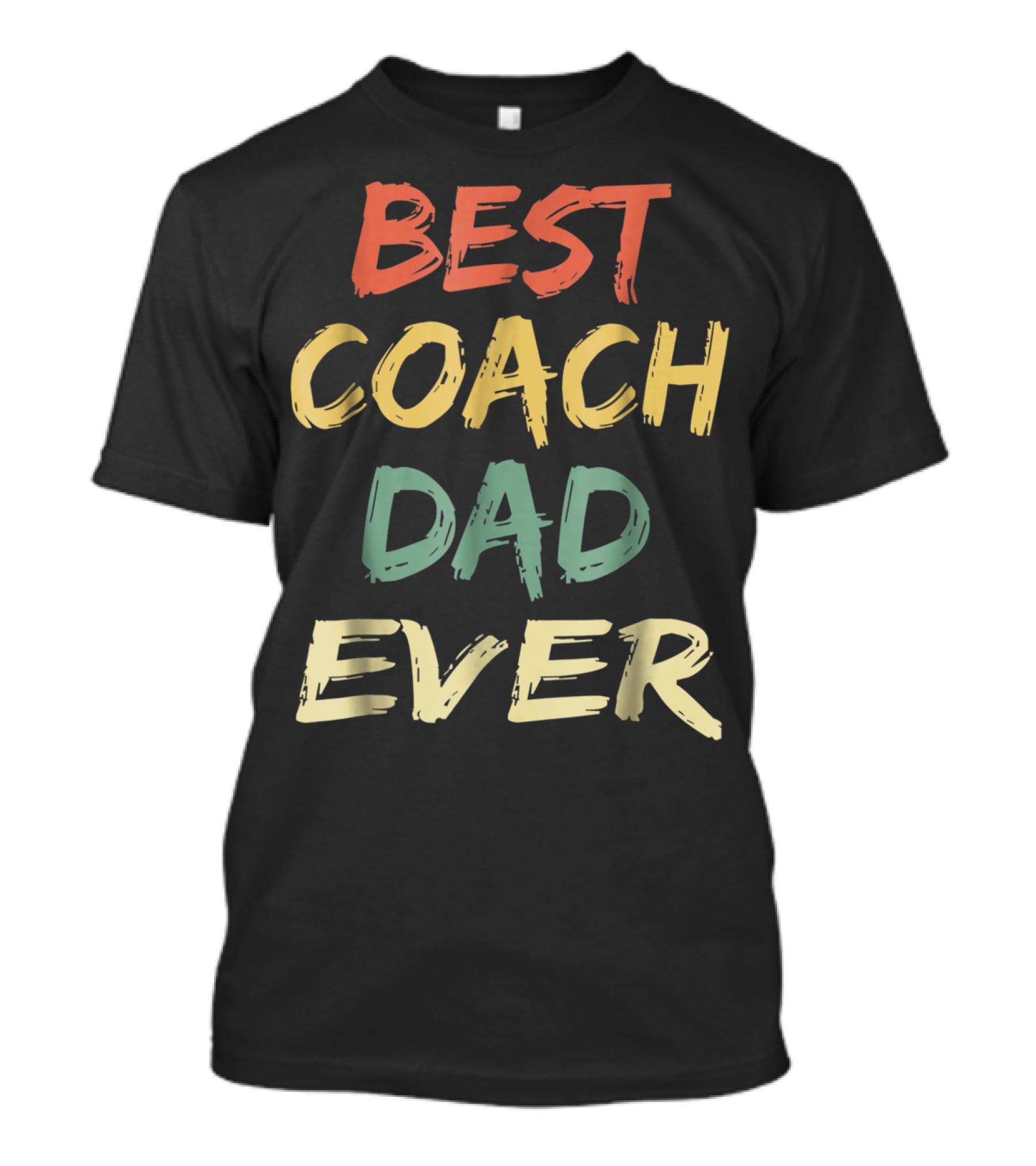 BEST COACH DAD EVER VINTAGE S55 T-Shirt
