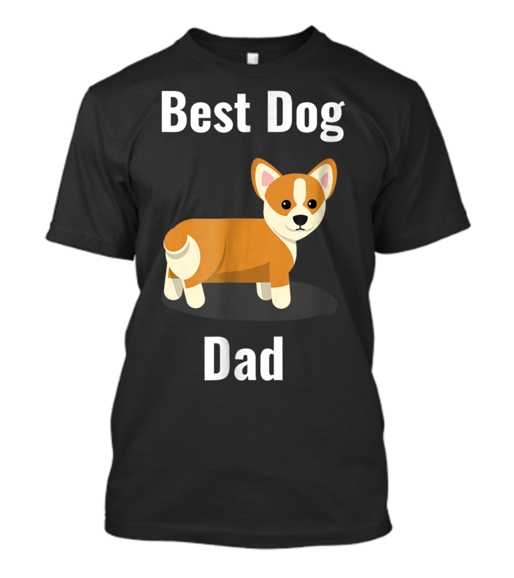 Best Dog Dad Corgi Cartoon T-Shirt