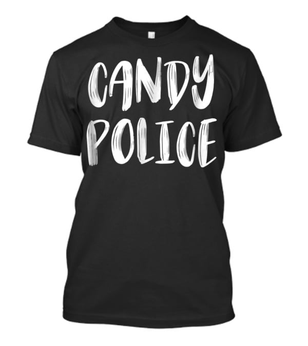 Candy Police Halloween Funny Dad14 Costume T-Shirt