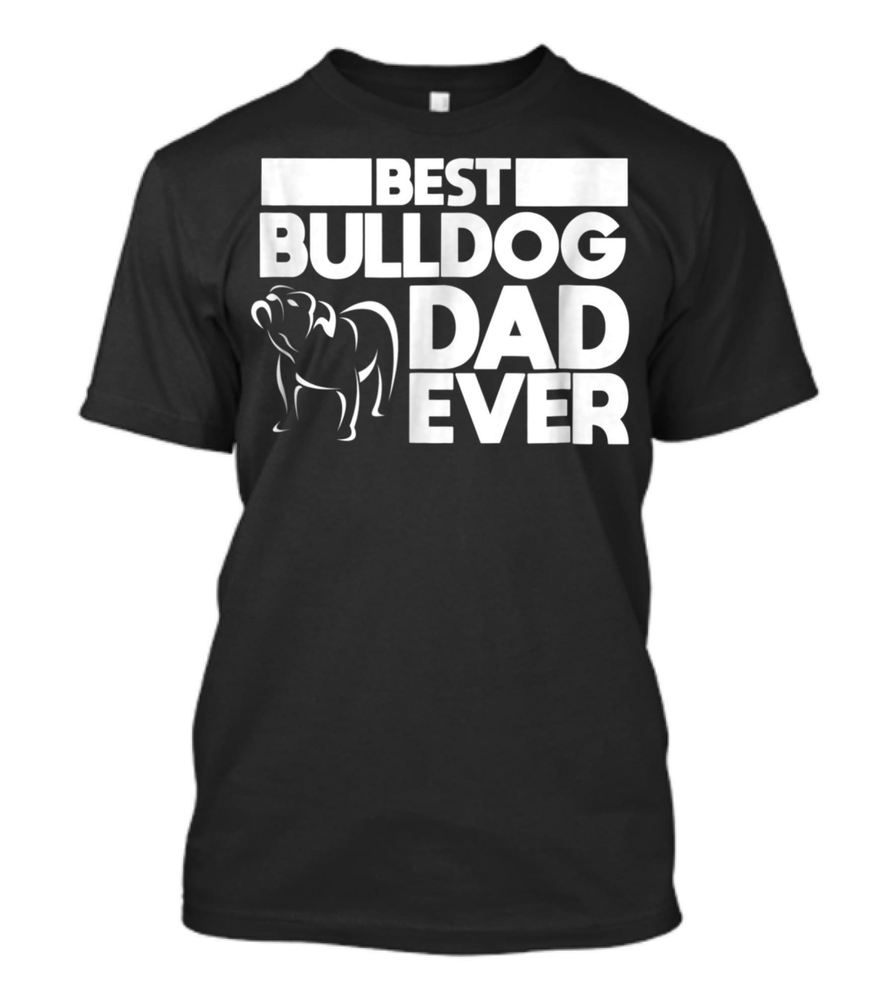 Best Bulldog Dad Ever Boys Frances American24 T-Shirt