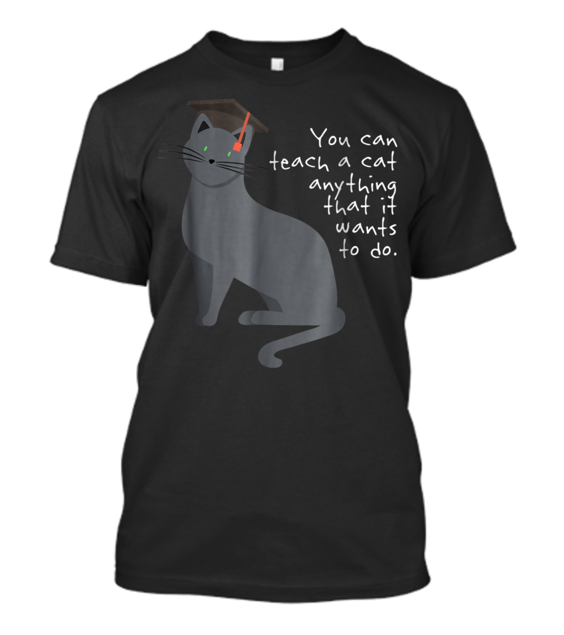 You Can Teach A Cat Anything That It Wants To Do Cat Dad78 T-Shirt