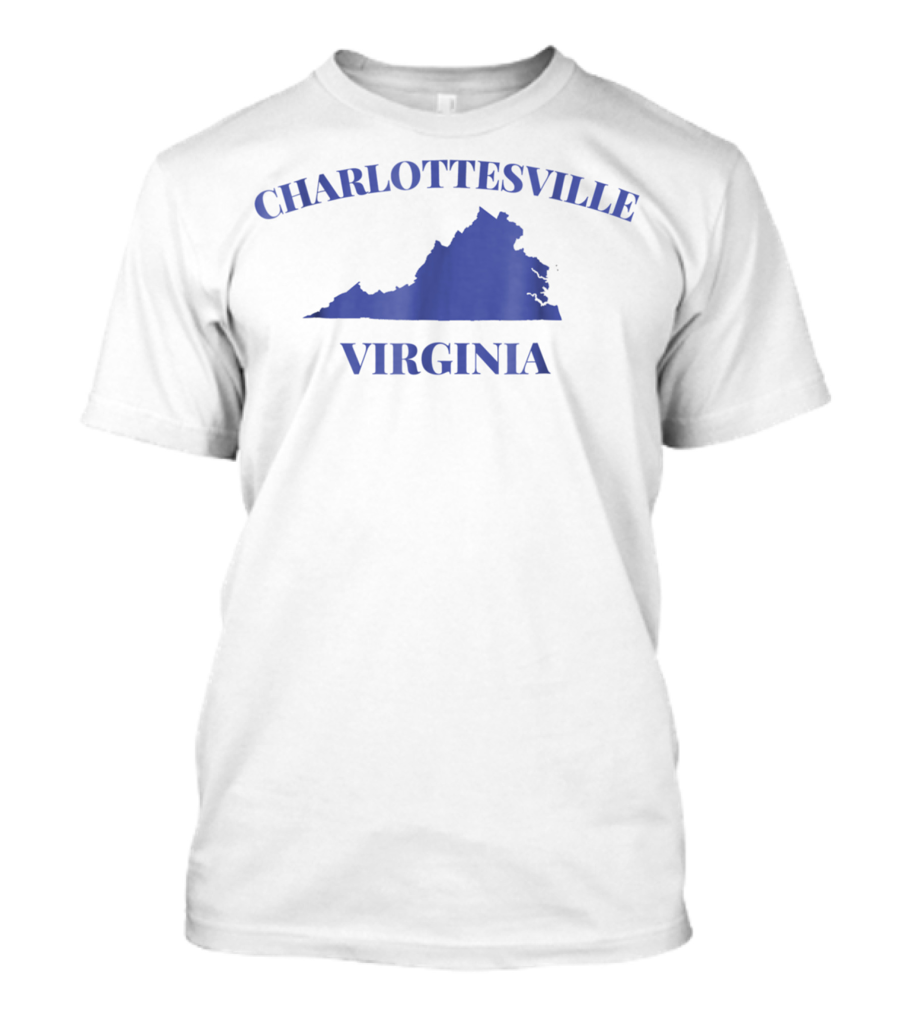 Charlottesville Virginia State Map Parent University USA87 T-Shirt