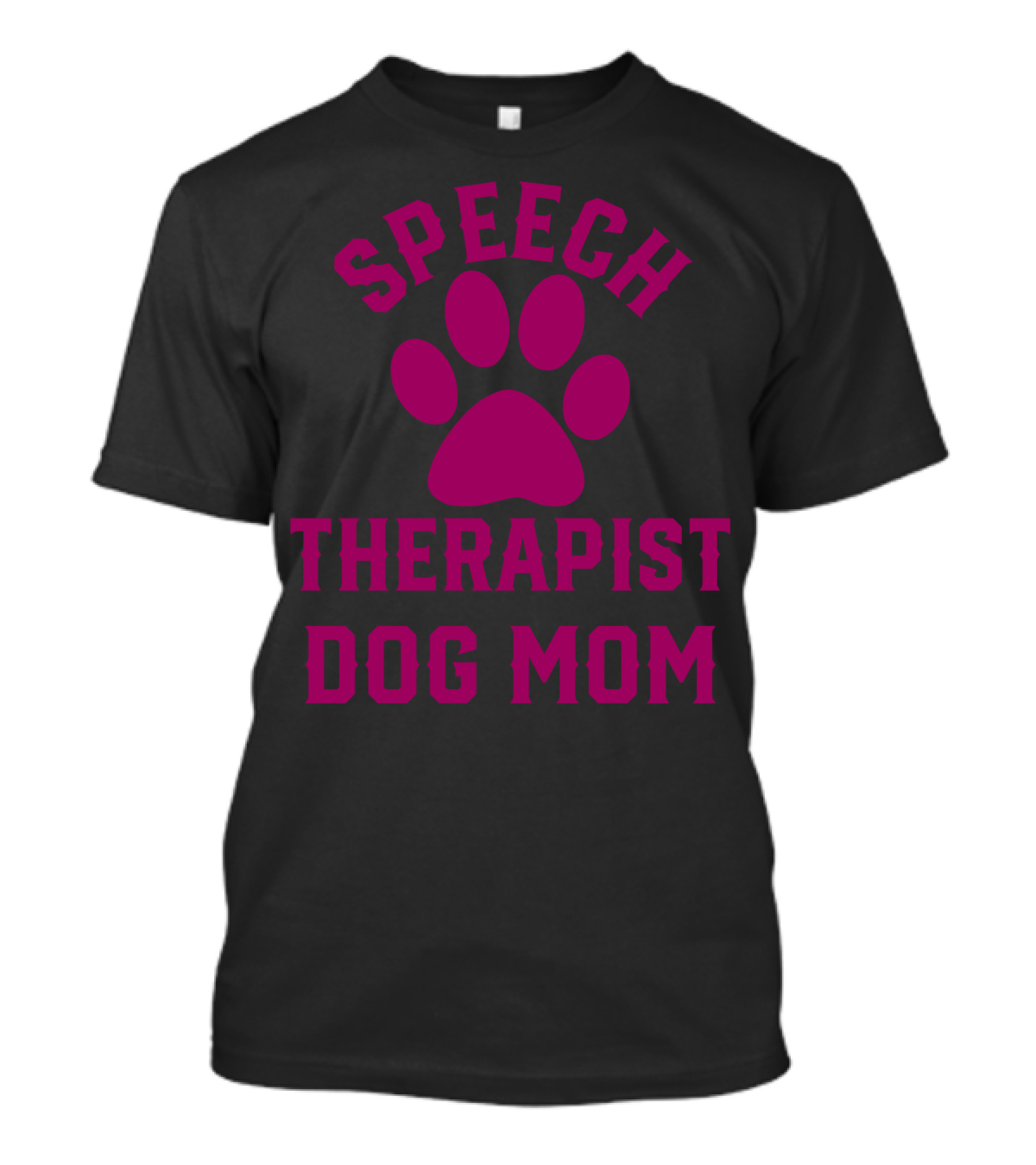 Speech Therapist Dog Mom Paw Prints T-Shirt