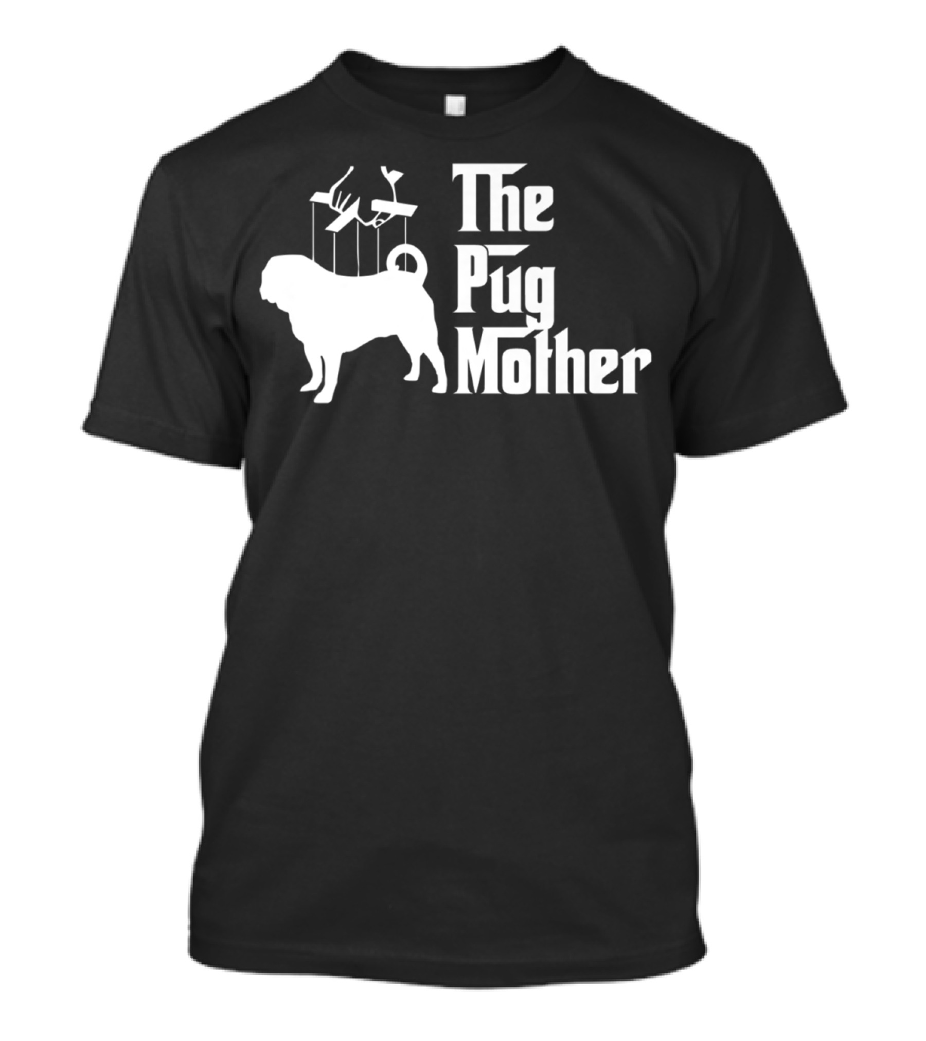 The Pug Mother Funny Dog Puppet T-Shirt
